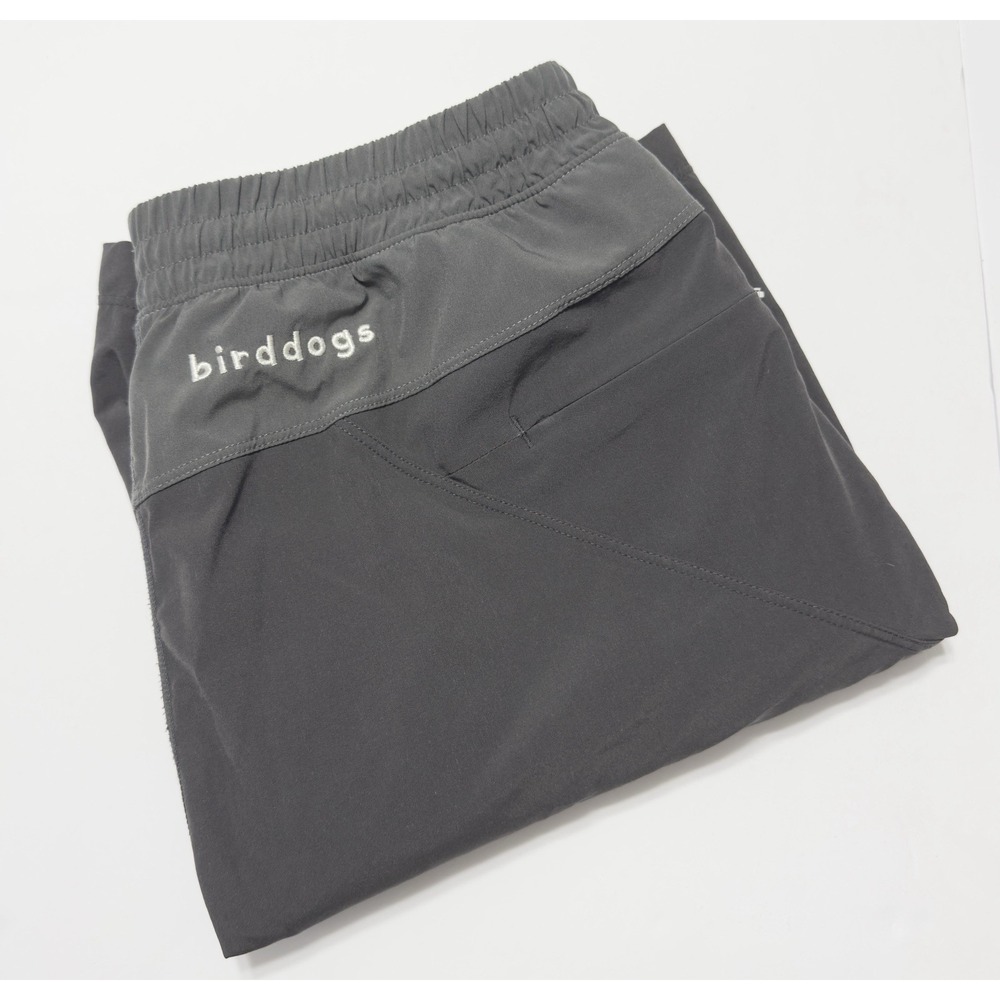 Birddogs Men's Lined Athletic Shorts Stretch Size M 9" Black BOOM Running Gym